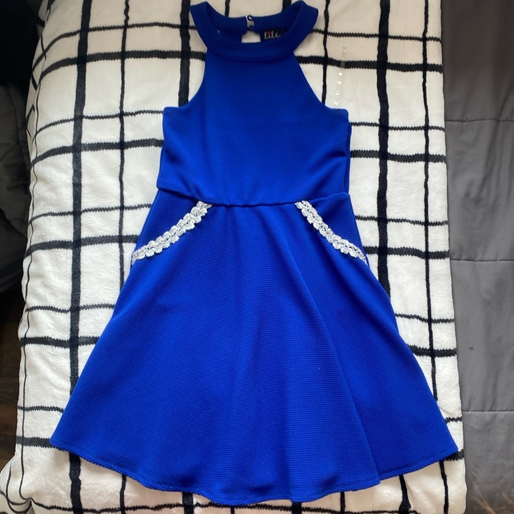 Lilt, size 12, dark blue dress